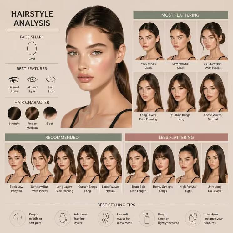 AI hairstyle analysis report preview